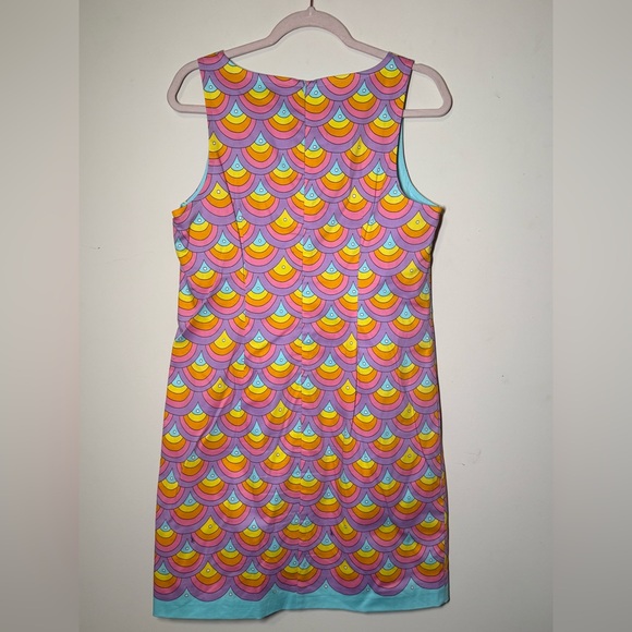 Trina Turk Multicolor Geometric Print Sleeveless Sheath Dress – Size 8 - Picture 3 of 3